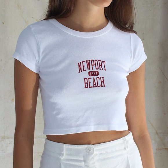 Brandy Melville Ashlyn Newport Shirt White - Picture 1 of 4